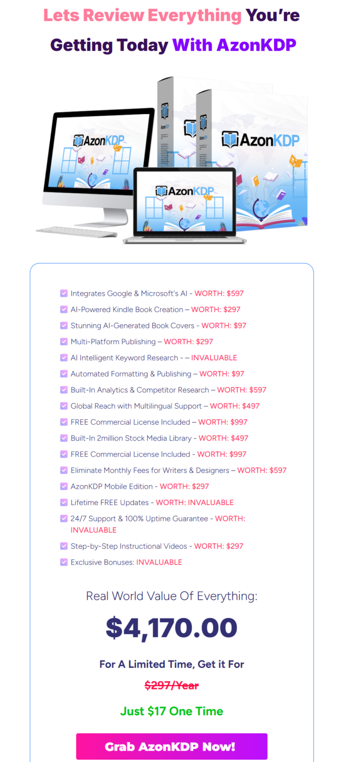 azonkdp pricing